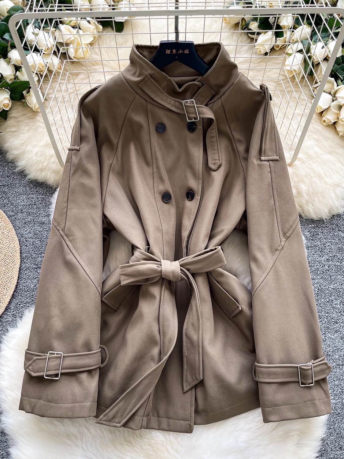 With love trench coat COA154 images